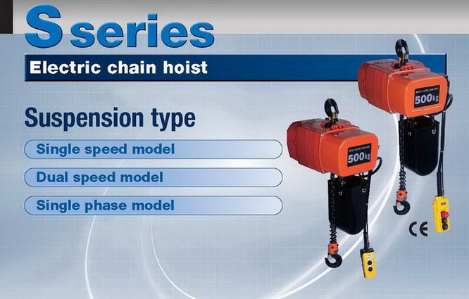 รอกโซ่ไฟฟ้า HITACHI 1,000 Kg./380 V. Model : 1 SH 3