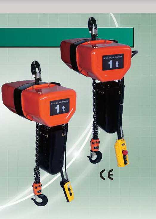 รอกโซ่ไฟฟ้า 4 ทิศทาง HITACHI 1,000 Kg./380 V. Model : 1 FH + 1 ST 1