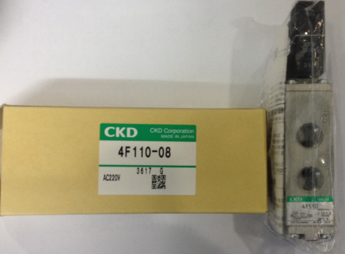 โซลินอยด์วาล์ว CKD Model : 4F110-08