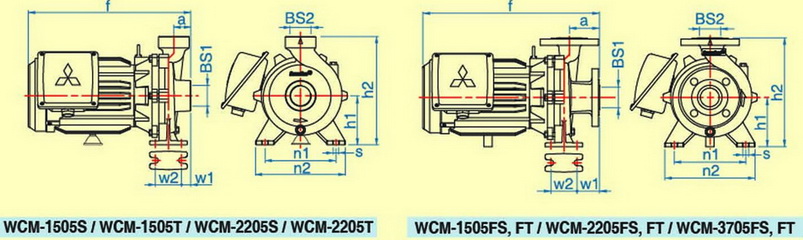ปั๊มน้ำหอยโข่งมิตซูบิชิ Mitsubishi รุ่น WCM-755S 6
