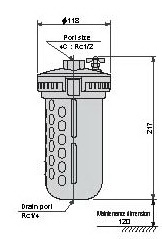 ออโต้เดรน Auto Drain CKD Model : 5100-4C 1