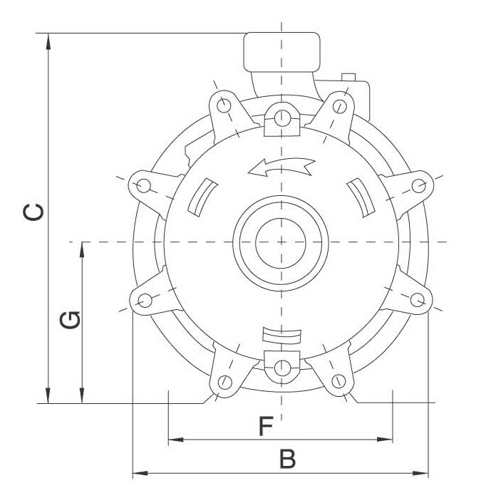 ปั๊มน้ำสแตค Stac Water pump รุ่น CB-100 1
