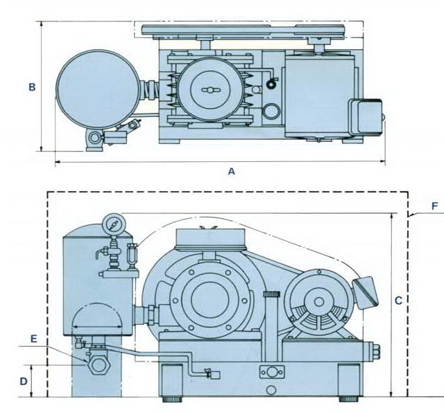 เครื่องเติมอากาศไฮโบว์ Hiblow รุ่น TRB-400 1