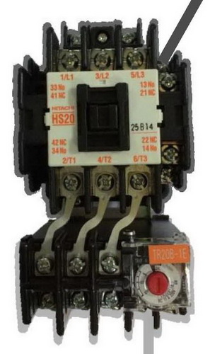 HITACHI Magnetic Contactor With OVerload Relay Model : HS10-T