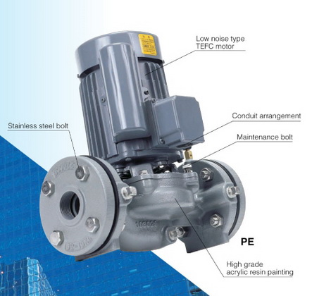 ปั๊มน้ำ Kawamoto IN LINE PUMP รุ่น PE-205-0.1S