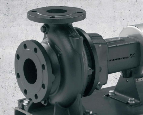 ปั๊มน้ำกรุนด์ฟอส Grundfos แบบขอยโข่งติดมอเตอร์ รุ่น NBG65-50-160/158 A-F2-B-BQQE