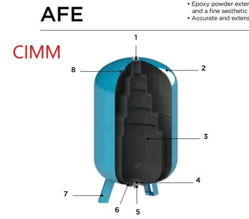 ถังควบคุมแรงดันน้ำ CIMM ขนาด 150 ลิตร รุ่น AFE CE150