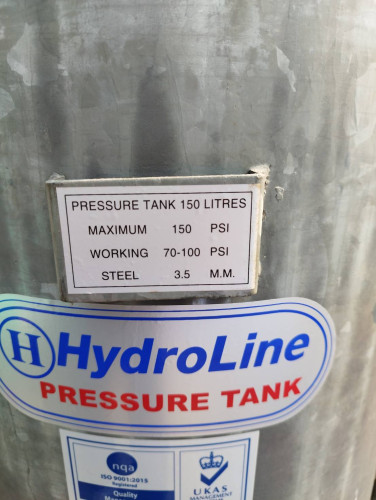 ถังแรงดันแบบเหล็ก Hydroline ขนาด 150 ลิตร 1
