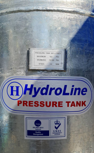 ถังแรงดันแบบเหล็ก Hydroline ขนาด 300 ลิตร 1