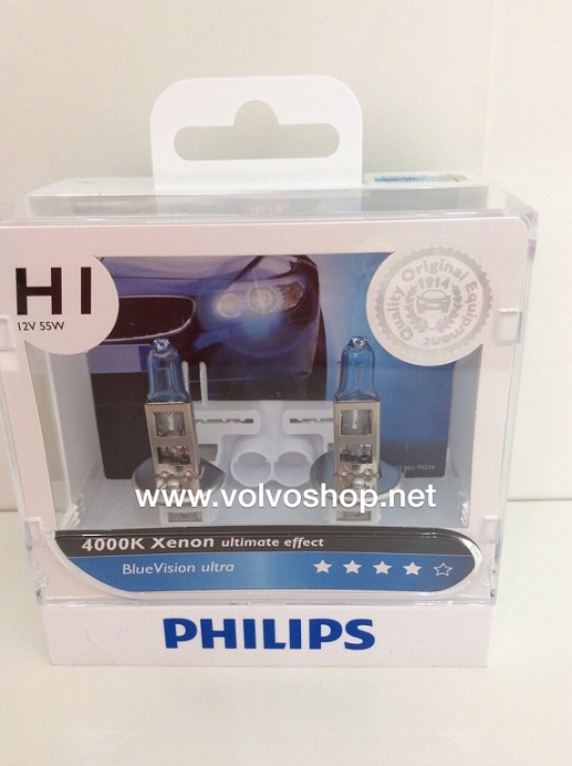 หลอดไฟหน้า Philips รุ่น Blue Vision 4000K
