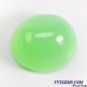 โอปอล(Opal) 18.16 Cts หลังเบี้ย สีเขียวอ่อน