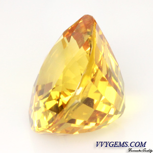 [GIT Certified]บุษราคัม(Yellow Sapphire) 6.33 ct เหลืองมะนาว ไฟเต็ม ไม่ผ่านการเผา 3