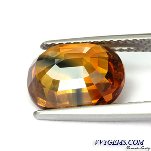 บุษราคัม (Yellow Sapphire) Party Color 4.26 กะรัต 2