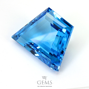 สวิสบลูโทแพซ (Swiss Blue Topaz) 20.50 ct 1