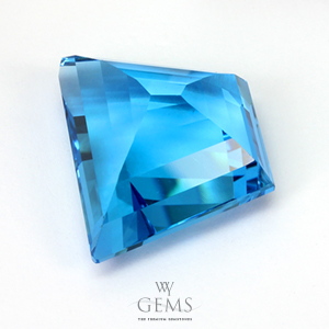 สวิสบลูโทแพซ (Swiss Blue Topaz) 20.50 ct 2