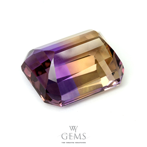 อเมทริน (Ametrine) 20.50 ct สองสี เหลือง-ม่วง 2