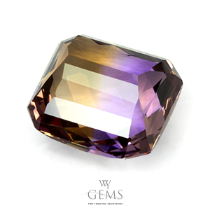 อเมทริน (Ametrine) 31.02 ct สองสี เหลือง-ม่วง 2