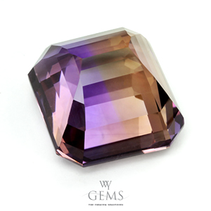 อเมทริน (Ametrine) 26.00 ct สองสี เหลือง-ม่วง 2