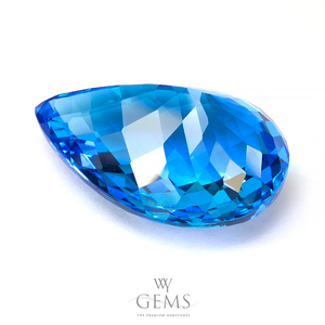 สวิสบลูโทแพซ (Swiss Blue Topaz) 41.72 ct สีพิเศษ 2