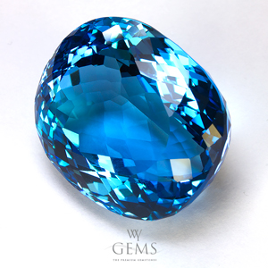 ลอนดอนบลูโทแพซ (London Blue Topaz) 62.15 ct 1