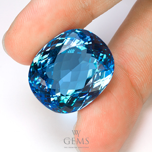 ลอนดอนบลูโทแพซ (London Blue Topaz) 62.15 ct 3