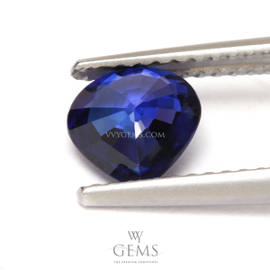 ไพลิน(Blue Sapphire) 1.17 กะรัต หยดน้ำ น้ำเงินเข้ม 2