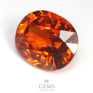 สเปสซาร์ไทด์ (Spessartite Garnet) 5.93 กะรัต สีส้ม 1