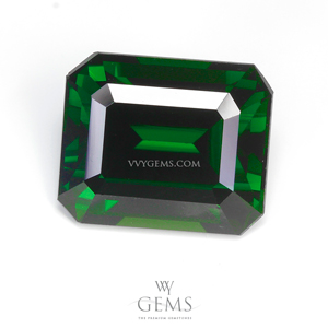 [[[BGL Certified]]]โครม ทัวร์มาลีน (Chrome Tourmaline) 4.79 กะรัต สี่เหลี่ยมตัดมุม