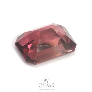 ทัวร์มาลีน (Tourmaline) 3.71 กะรัต สีชมพูม่วง สี่เหลี่ยมตัดมุม 2
