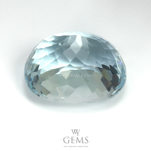 อะความารีน (Aquamarine) 6.08 กะรัต สีฟ้าอ่อน 2