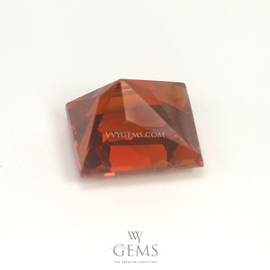 สเปสซาร์ไทด์ (Spessartite Garnet) 2.61 กะรัต รูปสี่เหลี่ยม สีแดงส้ม 2