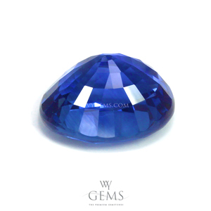 [[[GIT Certified]]]ไพลิน(Blue Sapphire) 4.00 กะรัต พลอยซีลอน รูปไข่ สีสวยมากกกกก 2