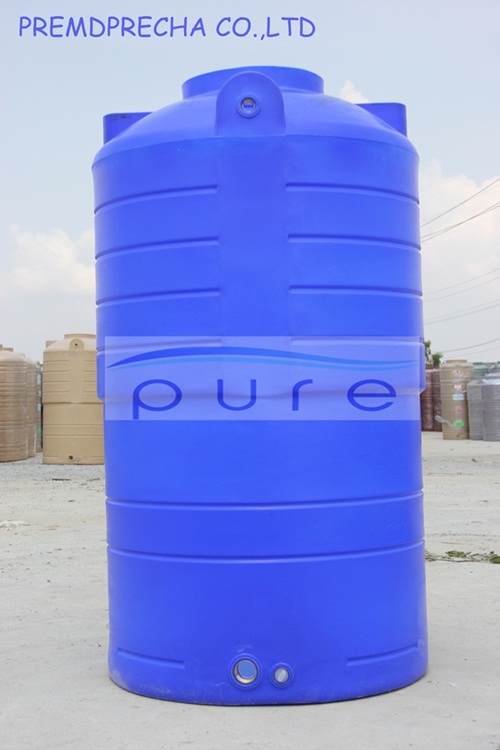 ถังเก็บน้ำบนดิน PE สีฟ้า รุ่น PO-1500 ขนาด 1500 ลิตร 0