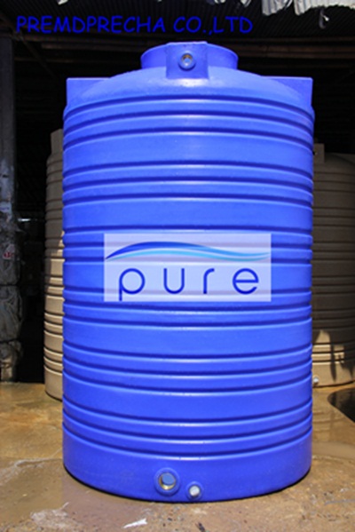 ถังเก็บน้ำบนดิน PE สีฟ้า รุ่น PO-6000 ขนาด 6000 ลิตร