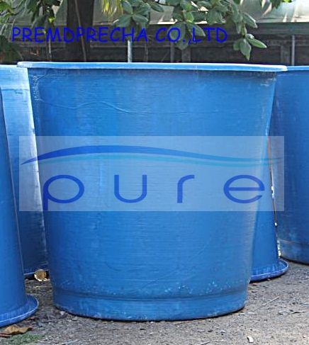 ถังเก็บน้ำไฟเบอร์กลาสบนดินทรงถ้วย PURE ขนาด 1500 ลิตร รุ่น PO-1500FB