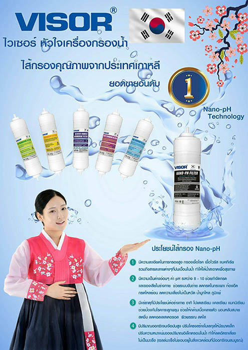 ไส้กรอง VISOR HYUNDAI รุ่น INLINE PRE CARBON FILTER ขนาด 12 นิ้ว (i Type) 1