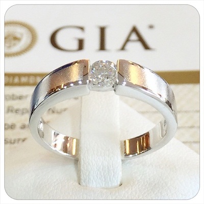 แหวนเพชรเซอร์ GIA 3EX D Colour ราคา 44,500 บาท