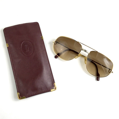 แว่นกันแดด Vintage CARTIER 140 Made In France 9