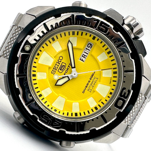 SEIKO 5 Sports Diver 7S36-02S0 Auto Day-Date ขนาดตัวเรือน 50 mm. (Pre-owned) 1