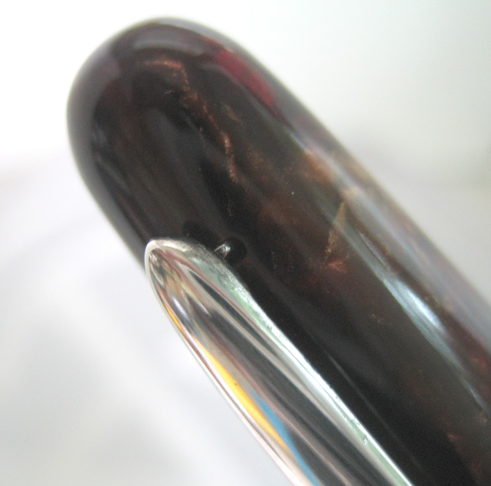 ปากกาลูกลื่น stipula collection ชุดเหน็บ silver stering 925 ตัวด้ามอครีลิคลายหิน ระบบหมุนเกลียวปลอก 1