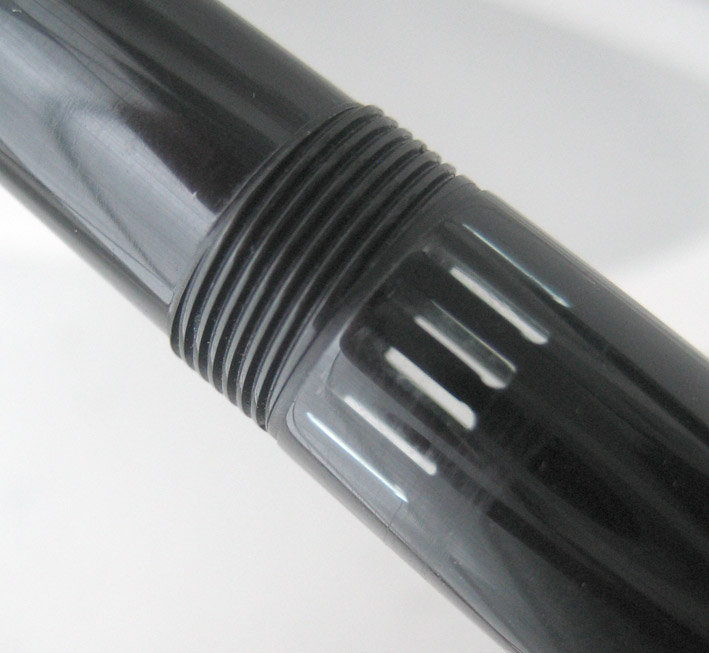 ปากกาหมึกซึม MONTBLANC PEN meisterstuck ขนาด big size ระบบบิดเปิดไส้ ตัวเรือนดำอครีลิคประดับชุดเหน็บ 6