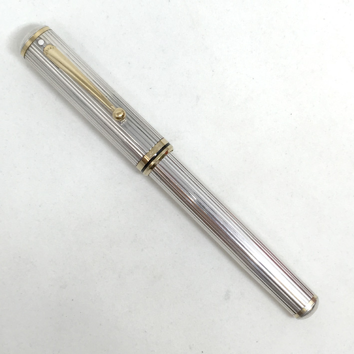 CHEAFFER\'S 1980 Spacial Foutain pen ปากเขียนทอง 18k (750) ตัวด้าม Silver sterling 925 ลายเส้น สภาพส 3
