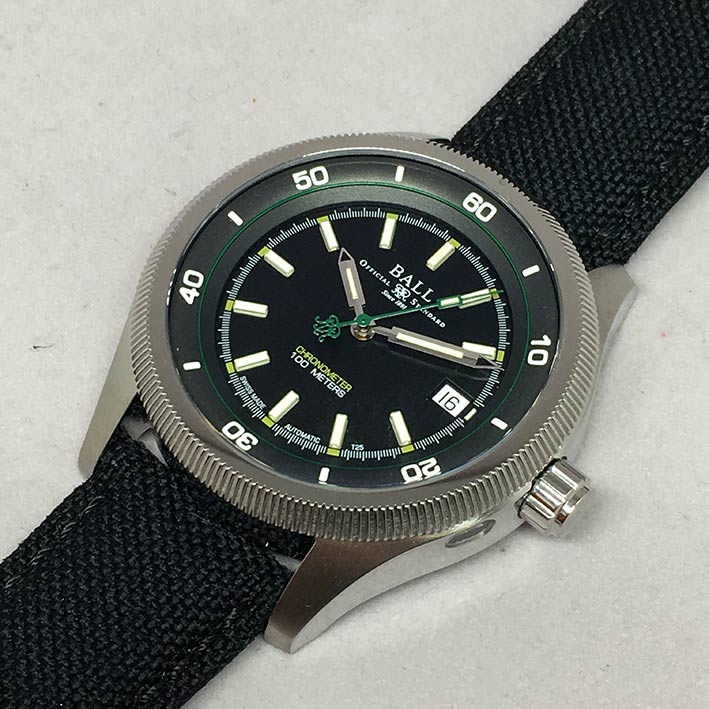 BALL WATCH Engineer II Magneto S Chronometer SIze 42mm หน้าปัดดำฝังแท่งแก๊สไลท์สว่างในตัวเองยาวนาน 2 1