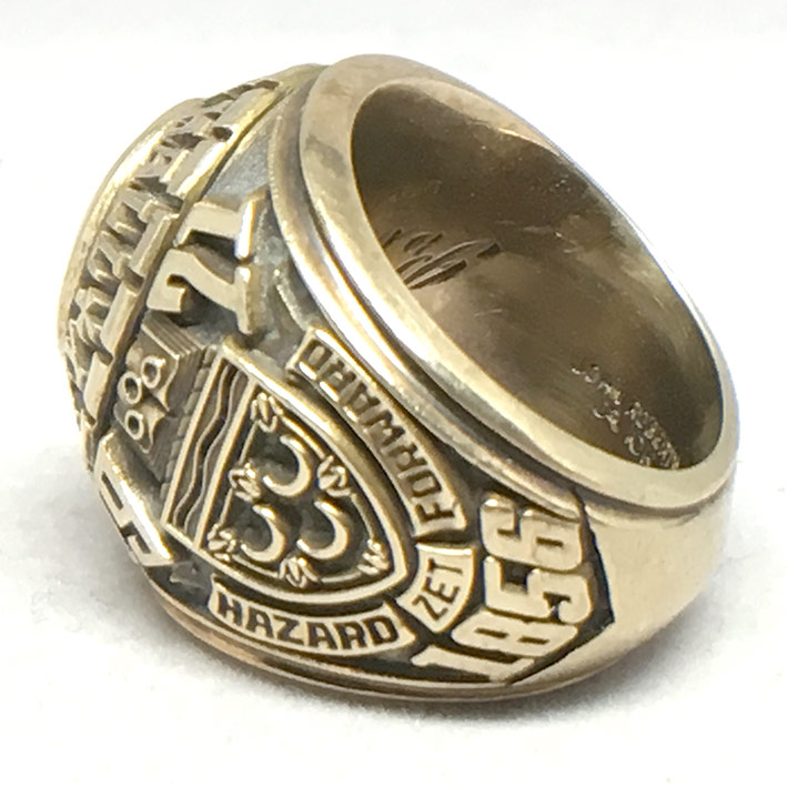 แหวนทอง USA SEATON HALL UNIVER CITY 1971 ประดับพลอยเหลือง ตัวเรือนทอง 10k yellow gold น้ำหนักทองรวม 1