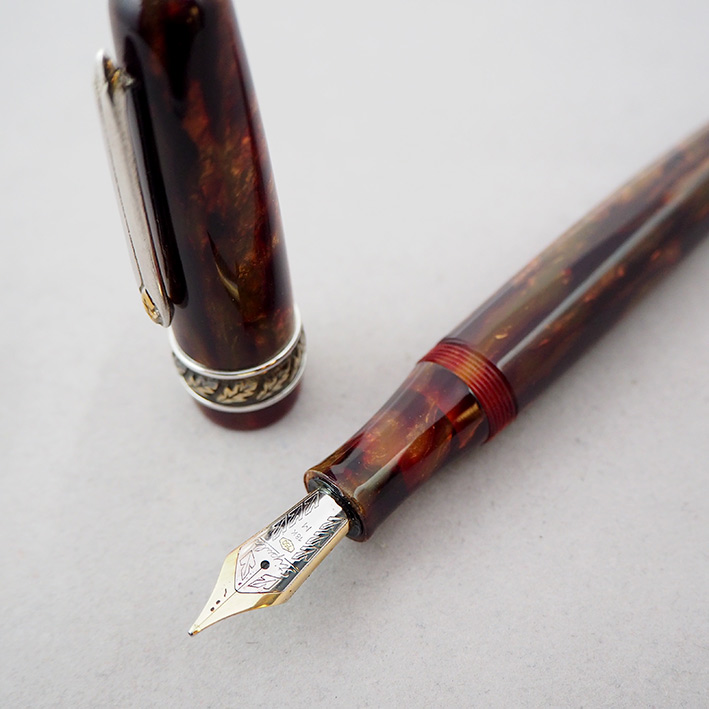 คู่ปากกาหมึกซึม และหมึกเคมี STIPULA Etruria Volterra Spacial Edition ด้ามหมึกซึมลายเส้นขนาด ปลากปากเ 7