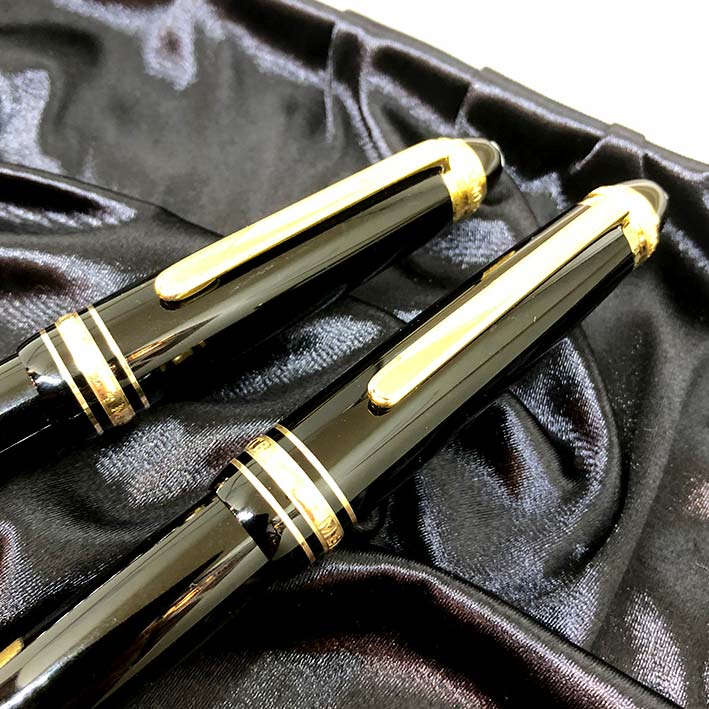 MONTBLANC Twin set Meisterstruck 75 Year Anniversary Fountain pen และ Roler ball  วัสดุตัวด้าม Black 2
