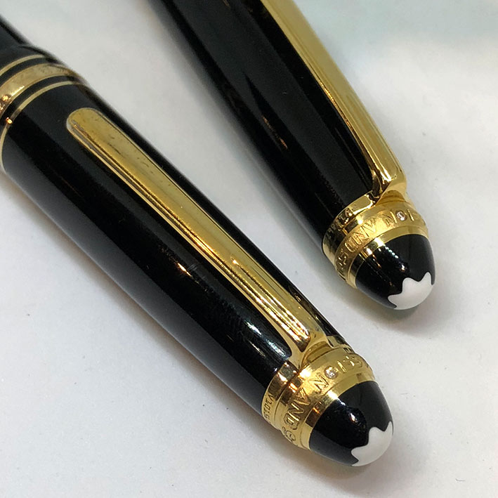 MONTBLANC Twin set Meisterstruck 75 Year Anniversary Fountain pen และ Roler ball  วัสดุตัวด้าม Black 3