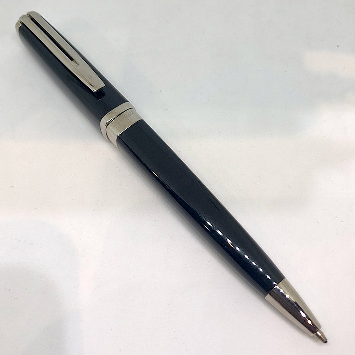 ปากกา WATERMAN Paris Ball point ball point Pen ตัวเรือนอครีลิคดำเงา ชุดเหน็บแสตนเลสสตีลเงา สภาพสวยพร 1