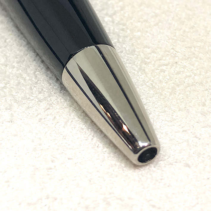ปากกา WATERMAN Paris Ball point ball point Pen ตัวเรือนอครีลิคดำเงา ชุดเหน็บแสตนเลสสตีลเงา สภาพสวยพร 3