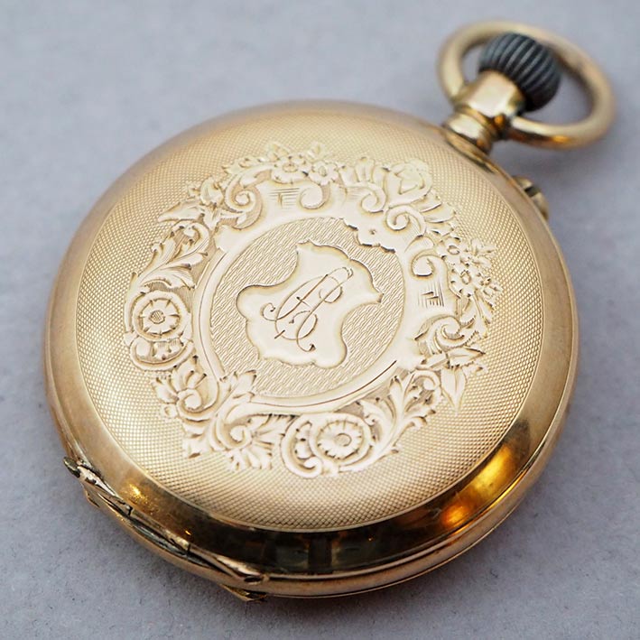 นาฬิกาพกไขลาน CYLINDRE 10 rubis pocket watch 1900 ขนาดตัวเรือน 33 mm. (Pre-owned) 1